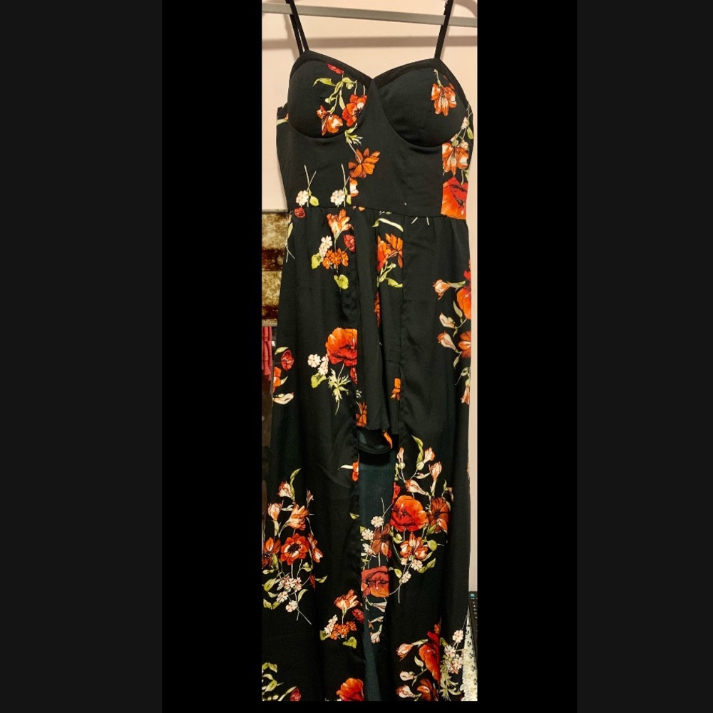 Romper with flowy behind which is so cute!